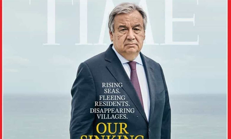 António Guterres é capa da Time pela defesa do planeta