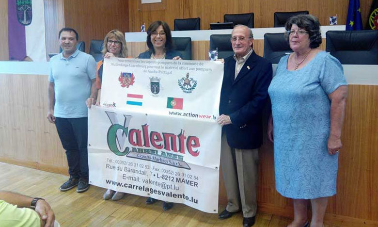 Emigrantes do Luxemburgo recebidos na Câmara de Anadia