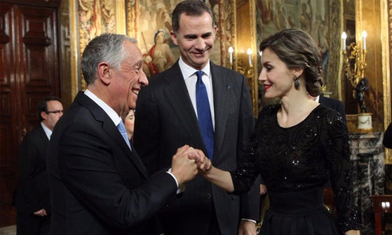 Marcelo recebido por Felipe VI e Rajoy em visita de Estado à Espanha