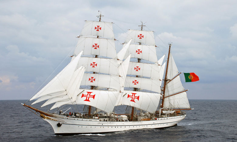 Navio-escola Sagres atraca no porto cabo-verdiano do Mindel