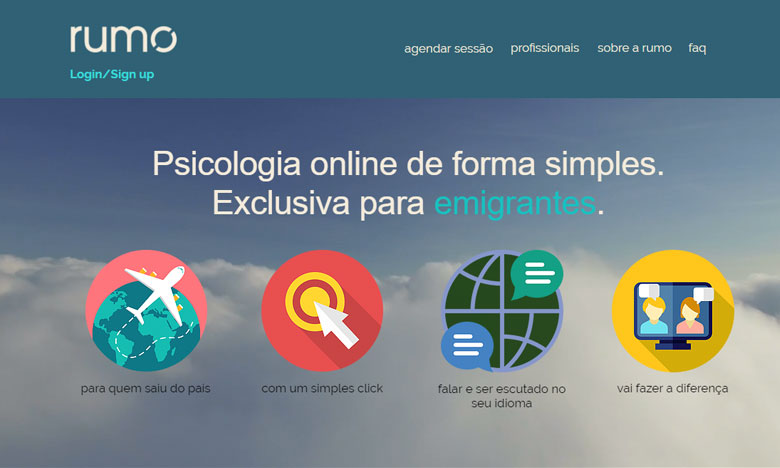Plataforma online de apoio psicológico para emigrantes portugueses em expansão