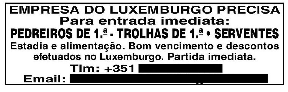 Trabalhadores acusam empresário português de escravizá-los no Luxemburgo