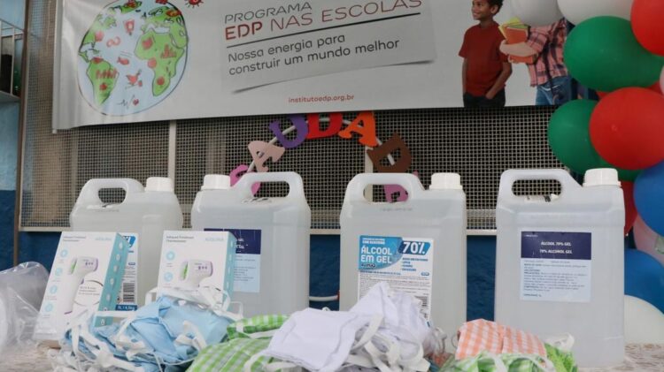 Brasil. Instituto EDP entrega kit de prevenção para a COVID-19 em escolas públicas de Norte a Sul do país.