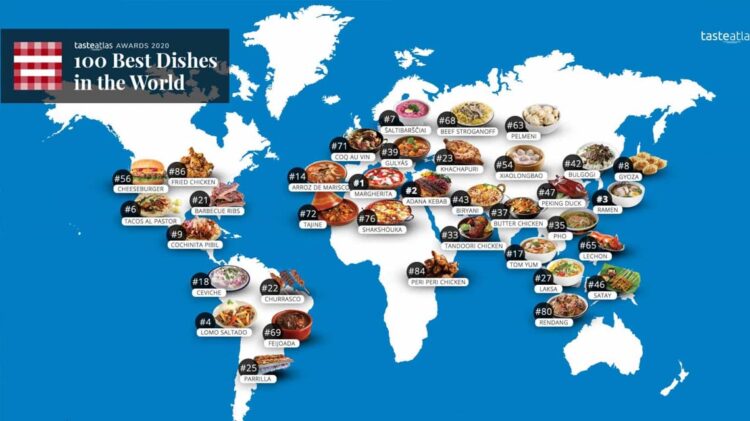 O Taste Atlas, o atlas mundial da comida, publicou uma lista dos 100 melhores pratos tradicionais no mundo para 2020 e há representações portuguesas. 11 O Taste Atlas, o atlas mundial da comida, publicou uma lista dos 100 melhores pratos tradicionais no mundo para 2020 e há representações portuguesas.