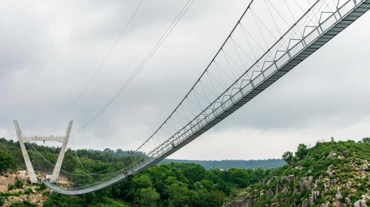 Tondela. Concluída maior ponte suspensa para pedestres do mundo