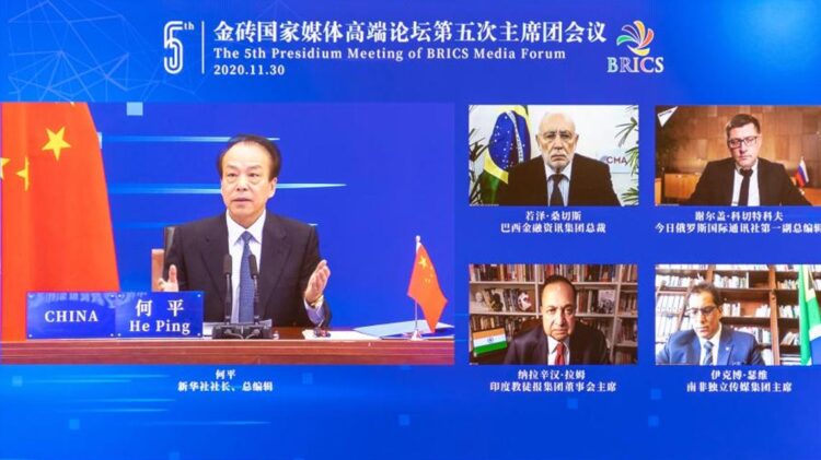 Líderes de imprensa do BRICS reúnem-se para intercâmbios e cooperações pós-Covid-19 11 BRICS