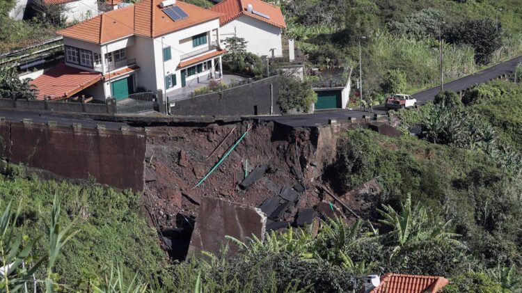 Estrada municipal abateu na Madeira 11 Estrada municipal abateu na Madeira