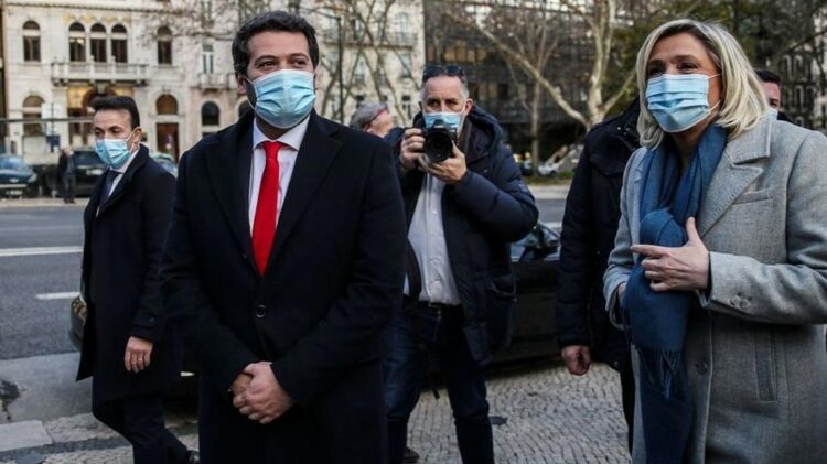 Marine Le Pen em Lisboa: "O comportamento dos portugueses em França devia ser um orgulho para Portugal" 11 Marine Le Pen André Ventura