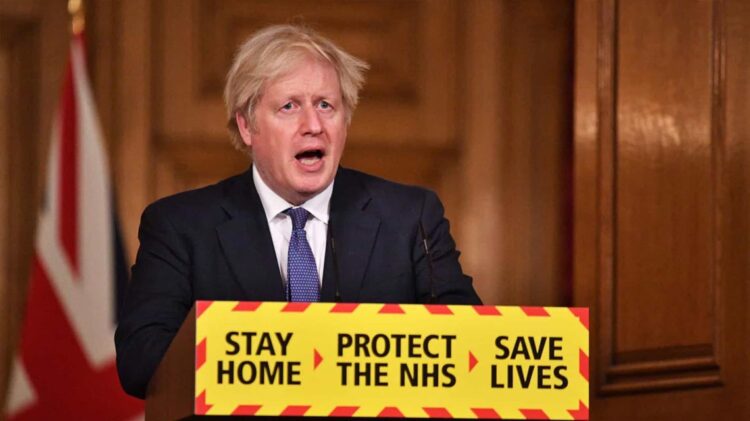 primeiro-ministro britânico Boris Johnson