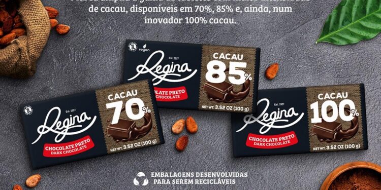 Regina lança o inovador chocolate 100% cacau 11 Regina chocolate de cacau