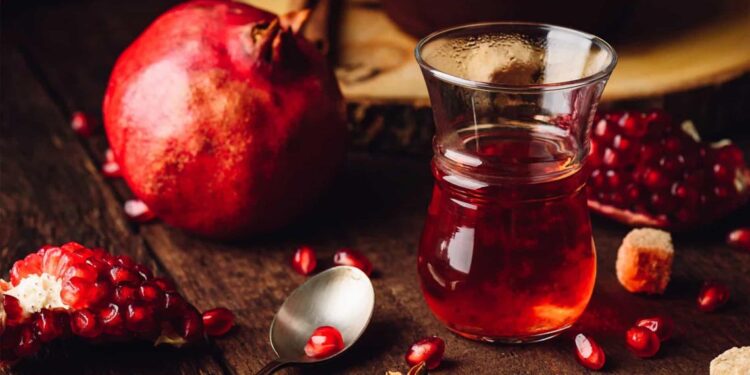 super chá detox de romã