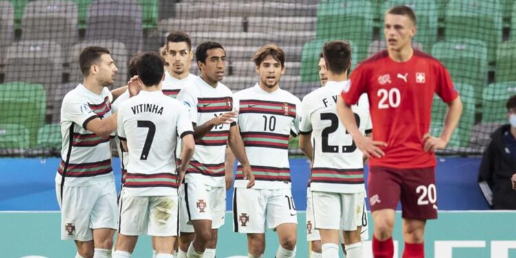 Portugal bate Suíça e vai defrontar a Itália nos quartos de final do Europeu de sub-21