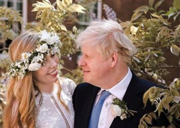 Boris Johnson e mulher , Carrie Symonds