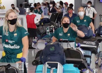 jogadoras de softball australianas