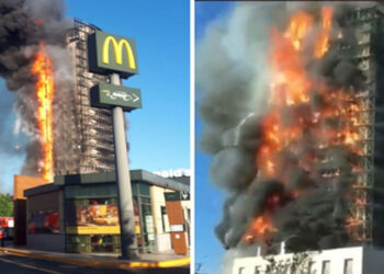 ITÁLIA. Torre residencial em Milão destruída por incêndio