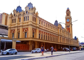 São Paulo SP12 03 2020- 5 anos depois do incendio o Museu da Língua Portuguesa inicia nesta quinta-feira (12) visitas educativas guiadas ao local, que fica na Estação da Luz, no Centro de São Paulo.  foto GOVESP