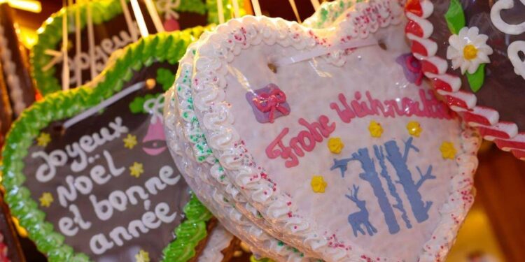 mercado de Natal, em Differdange