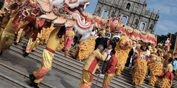 Macau ano novo lunar do Coelho