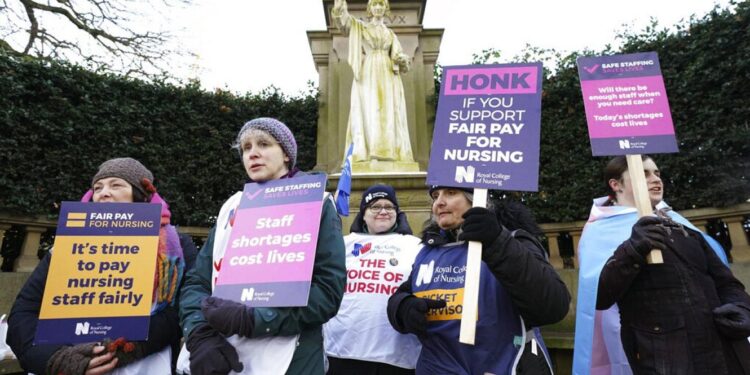 Reino Unido greve dos enfermeiros