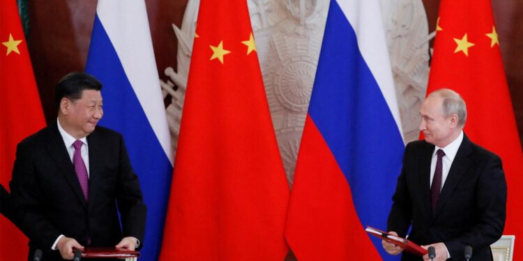 Xi Jinping em Moscovo para mostrar apoio a Vladimir Putin 11 Xi Jinping and Vladimir Putin
