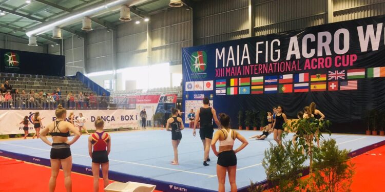 Maia vai ser a capital mundial da ginástica acrobática até domingo 11 ginástica acrobática