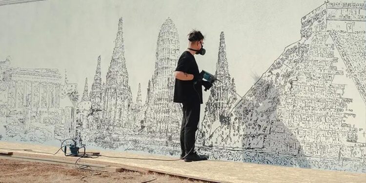 Obra de Wils na sede da UNESCO em Paris