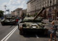 Ucrânia. Tanques russos expostos nas ruas da capital para assinalar Dia da Independência 17 Dia da Independência da Ucrânia