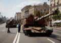 Ucrânia. Tanques russos expostos nas ruas da capital para assinalar Dia da Independência 16 Dia da Independência da Ucrânia