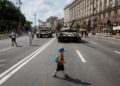 Ucrânia. Tanques russos expostos nas ruas da capital para assinalar Dia da Independência 15 Dia da Independência da Ucrânia