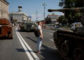 Ucrânia. Tanques russos expostos nas ruas da capital para assinalar Dia da Independência 14 Dia da Independência da Ucrânia