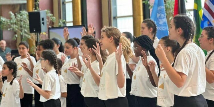 Grupo coral Meninos Cantores da Trofa atuaram na sede da ONU