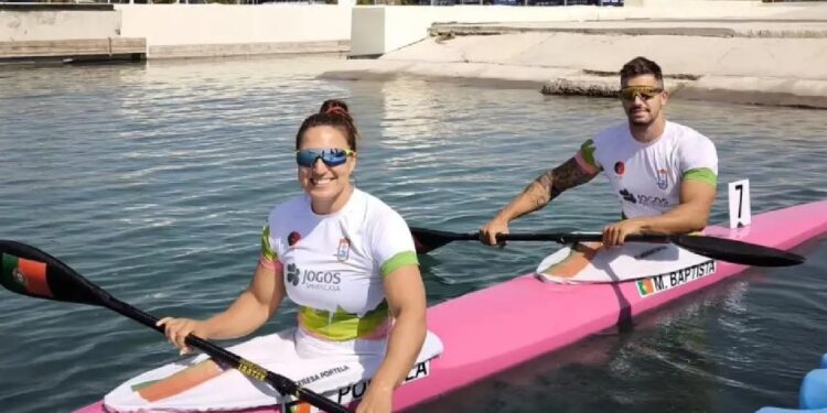 Teresa Portela e Messias Baptista campeões do mundo em K2 500 misto