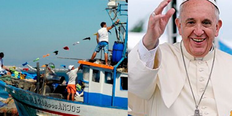 Papa enviou mensagem aos pescadores da paróquia de Caxinas