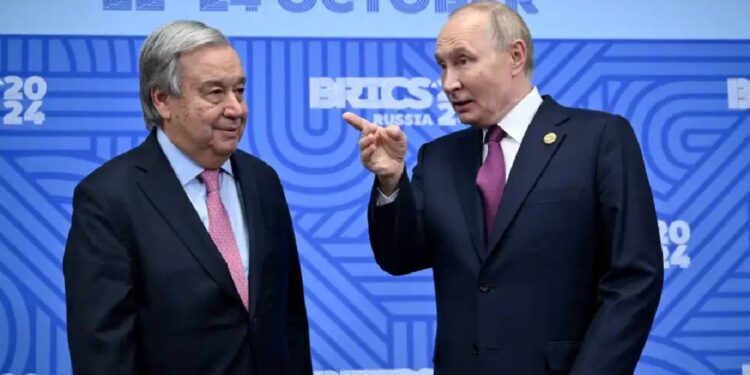 Guterres foi à reunião dos BRICS pedir a paz em Gaza, no Líbano e na Ucrânia 11 Guterres foi à reunião dos BRICS pedir a paz em Gaza, no Líbano e na Ucrânia