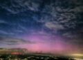 Aurora boreal ilumina o céu de Portugal